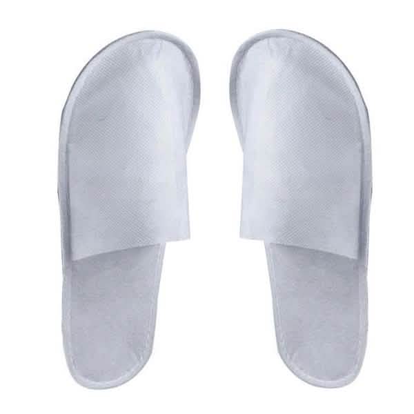 20-Pairs: Spa Hotel Guest Soft Slippers Closed Toe Disposable Travel Slipper