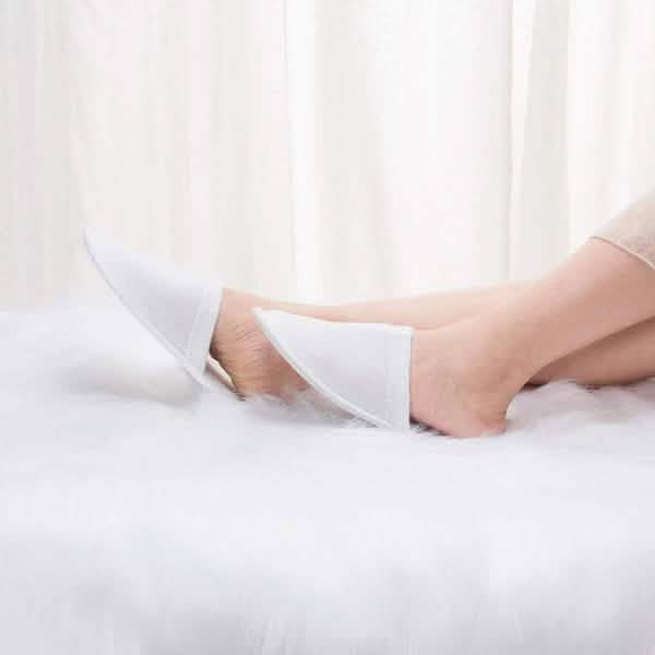 20-Pairs: Spa Hotel Guest Soft Slippers Closed Toe Disposable Travel Slipper