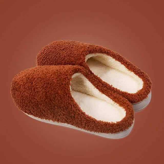 Fuzzy House Slippers Memory Foam Slippers Slip
