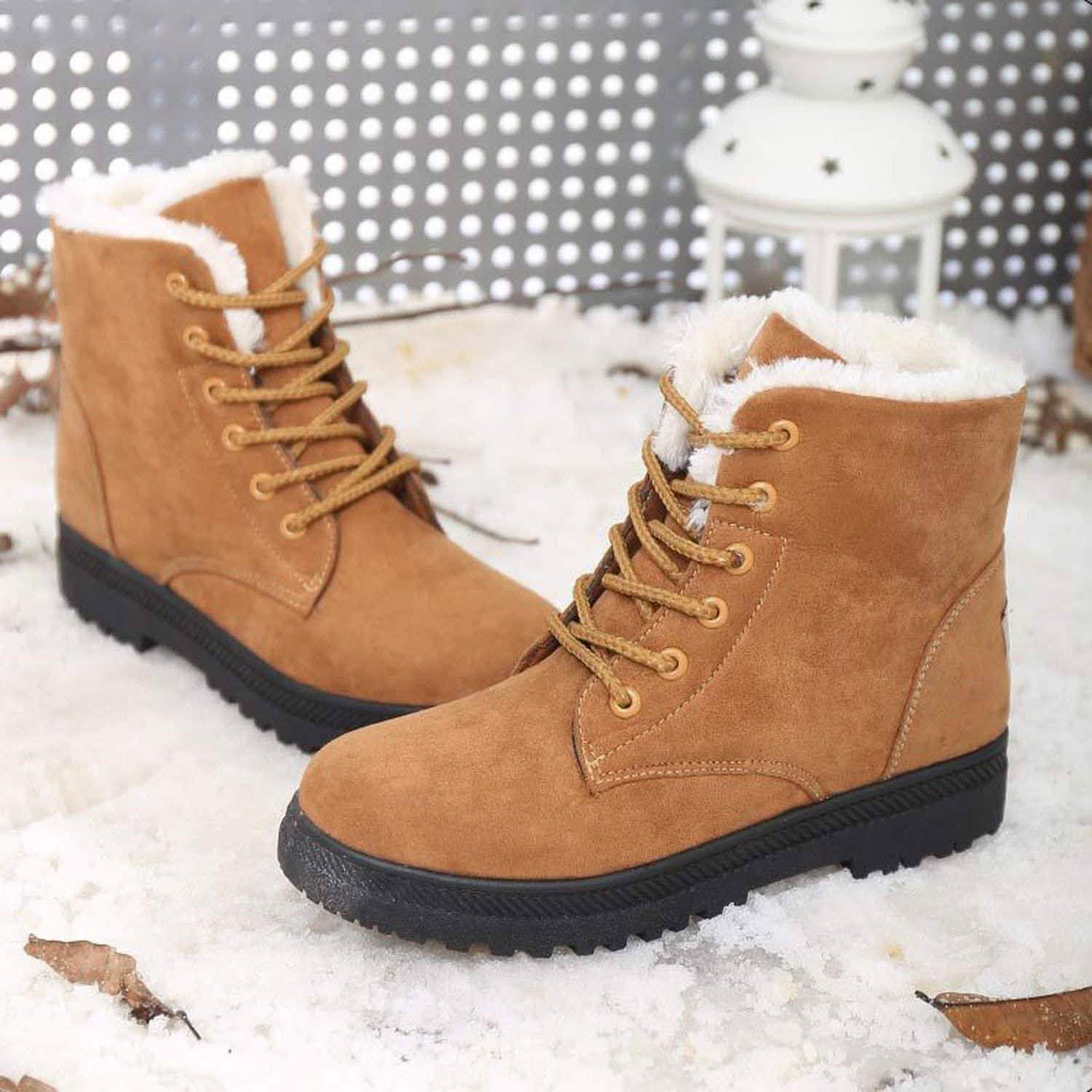Winter Outdoor Flat Short Boots