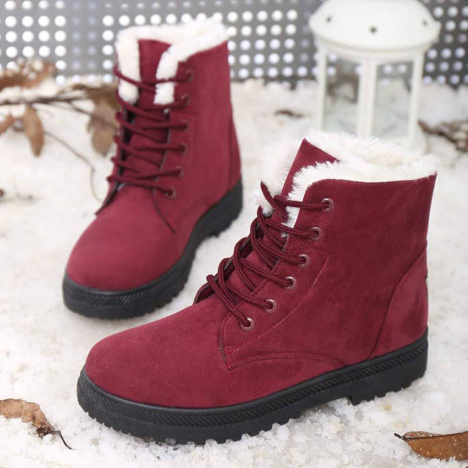 Winter Outdoor Flat Short Boots